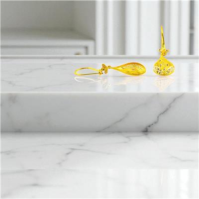 14 Ayar Altın Tasarım Küpe  -  0194449