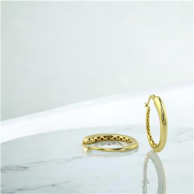 14 Ayar Altın Tasarım Küpe  -  0194691