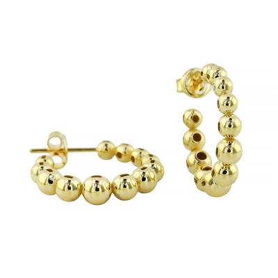 14 Ayar Altın Tasarım Küpe  -  0194741