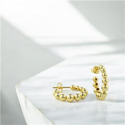 14 Ayar Altın Tasarım Küpe  -  0194741