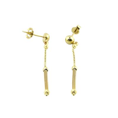 14 Ayar Altın Tasarım Küpe  -  0195066