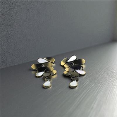 14 Ayar Altın Tasarım Küpe  -  0195084