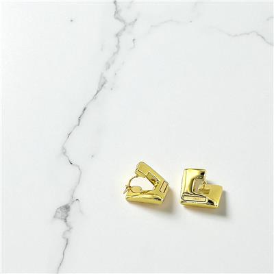 14 Ayar Altın Tasarım Küpe  -  0195193