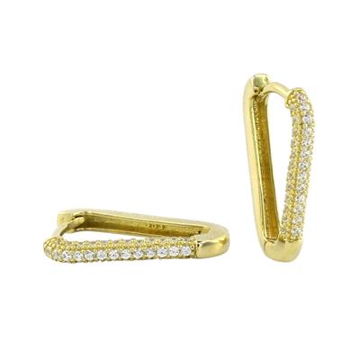 14 Ayar Altın Tasarım Küpe  -  0195202