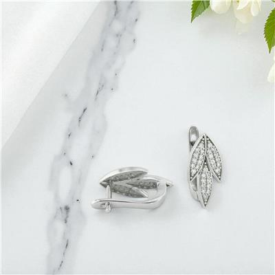 14 Ayar Altın Tasarım Küpe  -  0196320