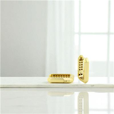 14 Ayar Altın Tasarım Küpe  -  0197067