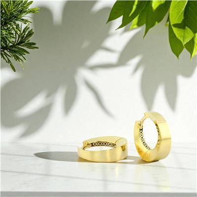 14 Ayar Altın Tasarım Küpe  -  0197068