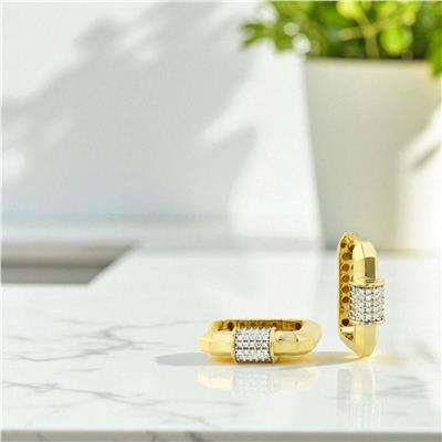 14 Ayar Altın Tasarım Küpe  -  0197069