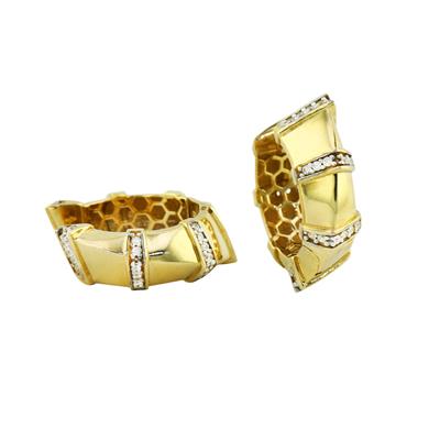 14 Ayar Altın Tasarım Küpe  -  0197072