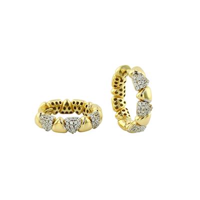 14 Ayar Altın Tasarım Küpe  -  0197081