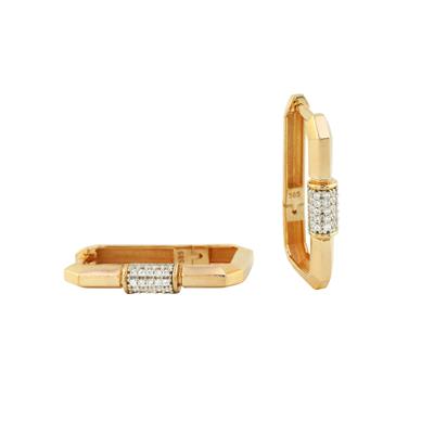 14 Ayar Altın Tasarım Küpe  -  0197084