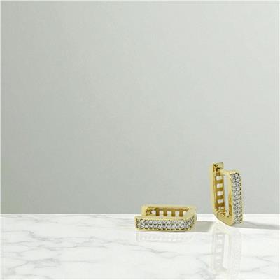 14 Ayar Altın Tasarım Küpe  -  0197088