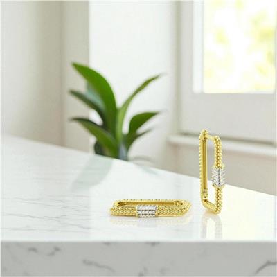 14 Ayar Altın Tasarım Küpe  -  0197099