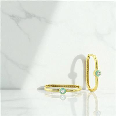 14 Ayar Altın Tasarım Küpe  -  0197103