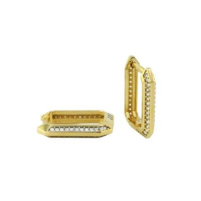 14 Ayar Altın Tasarım Küpe  -  0197104