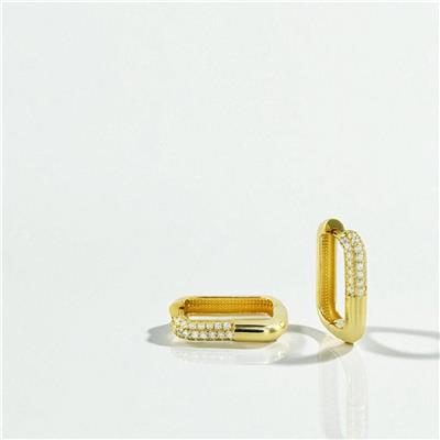 14 Ayar Altın Tasarım Küpe  -  0197936