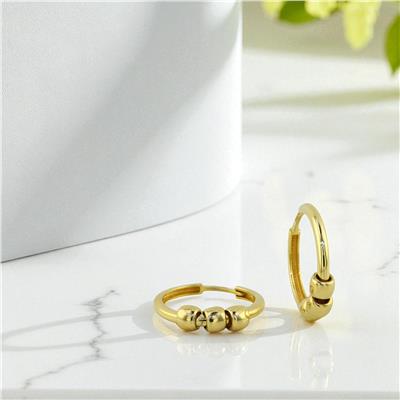 14 Ayar Altın Tasarım Küpe  -  0197937