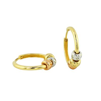 14 Ayar Altın Tasarım Küpe  -  0197943