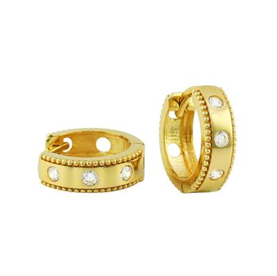 14 Ayar Altın Tasarım Küpe  -  0197945