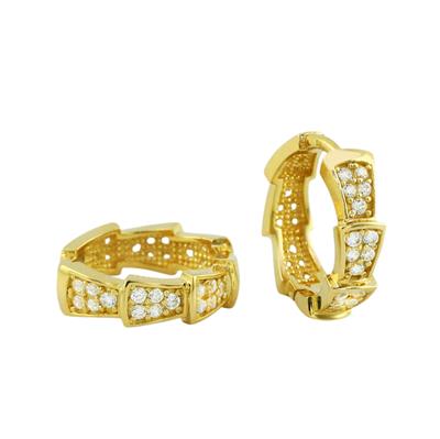 14 Ayar Altın Tasarım Küpe  -  0197953