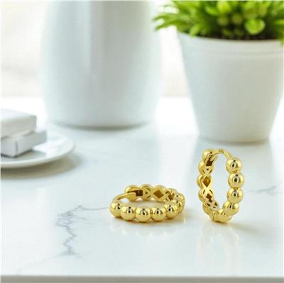 14 Ayar Altın Tasarım Küpe  -  0197962