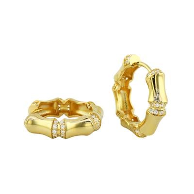 14 Ayar Altın Tasarım Küpe  -  0197963