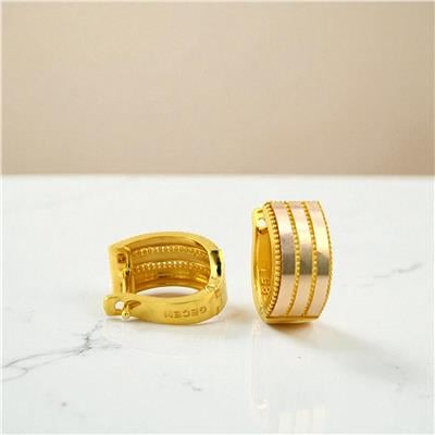 14 Ayar Altın Tasarım Küpe  -  0199014