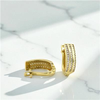 14 Ayar Altın Tasarım Küpe  -  0199094