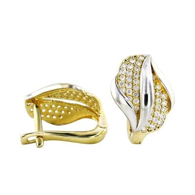 14 Ayar Altın Tasarım Küpe  -  0199098