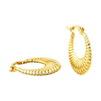 14 Ayar Altın Tasarım Küpe  -  0199099