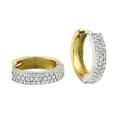 14 Ayar Altın Tasarım Küpe  -  0199100