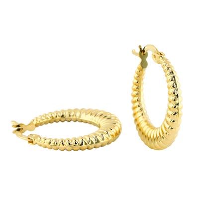 14 Ayar Altın Tasarım Küpe  -  0199104