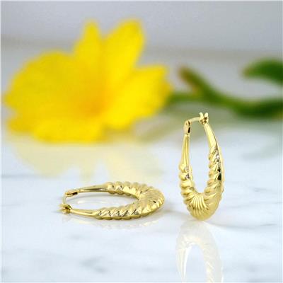 14 Ayar Altın Tasarım Küpe  -  0199108