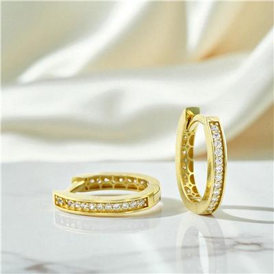 14 Ayar Altın Tasarım Küpe  -  0199154