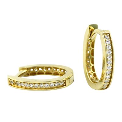 14 Ayar Altın Tasarım Küpe  -  0199154