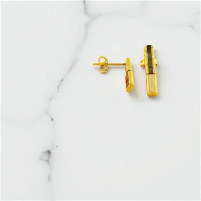 14 Ayar Altın Tasarım Küpe  -  0199207