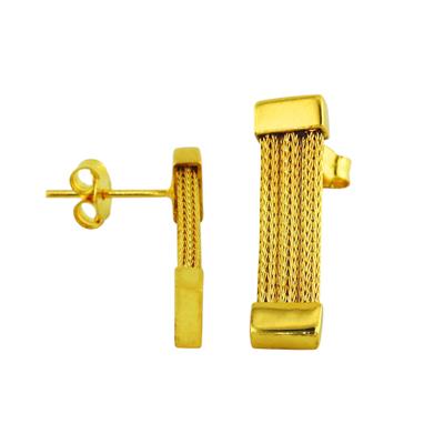 14 Ayar Altın Tasarım Küpe  -  0199512