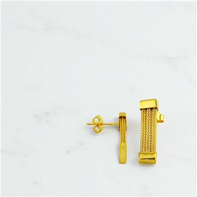 14 Ayar Altın Tasarım Küpe  -  0199512