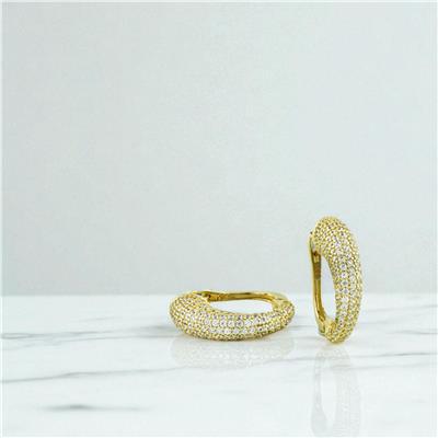 14 Ayar Altın Tasarım Küpe  -  0199534