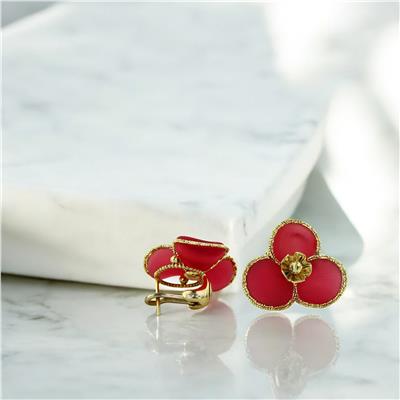 14 Ayar Altın Tasarım Küpe  -  0200405