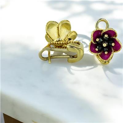 14 Ayar Altın Tasarım Küpe  -  0200417