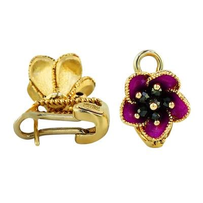 14 Ayar Altın Tasarım Küpe  -  0200417