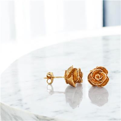 14 Ayar Altın Tasarım Küpe  -  0200421