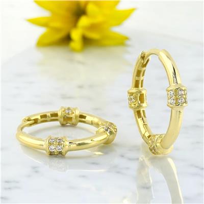 14 Ayar Altın Tasarım Küpe  -  0201076