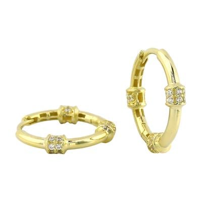 14 Ayar Altın Tasarım Küpe  -  0201076