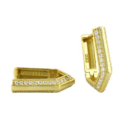 14 Ayar Altın Tasarım Küpe  -  0201081