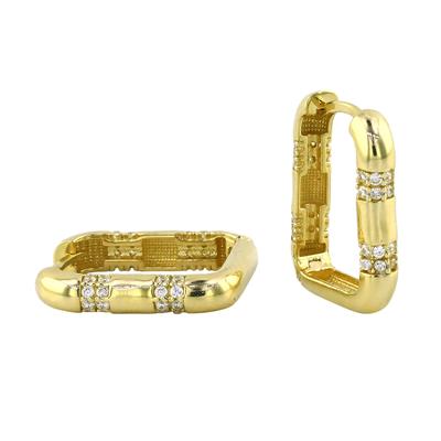 14 Ayar Altın Tasarım Küpe  -  0201082