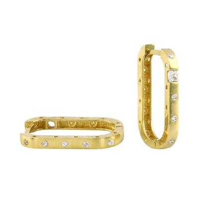 14 Ayar Altın Tasarım Küpe  -  0201087