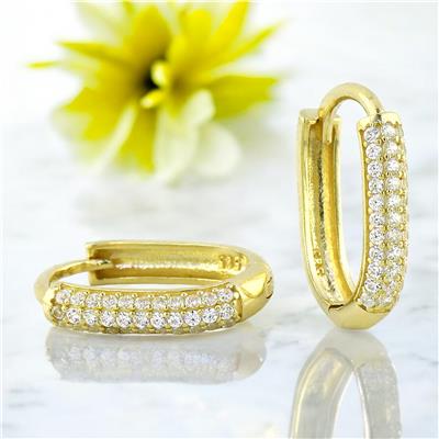 14 Ayar Altın Tasarım Küpe  -  0201089