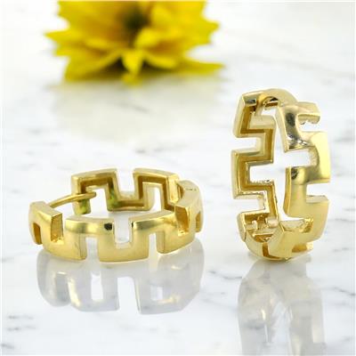 14 Ayar Altın Tasarım Küpe  -  0201099